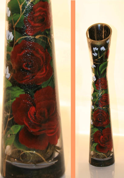 В4. glass vase, 34 см