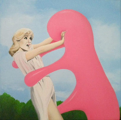 Wirkungsvoll 09, 2017, Oil on Canvas, 30 x 30 cm
