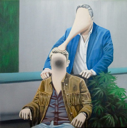 Wirkungsvoll 08, 2017, Oil on Canvas, 30 x 30 cm