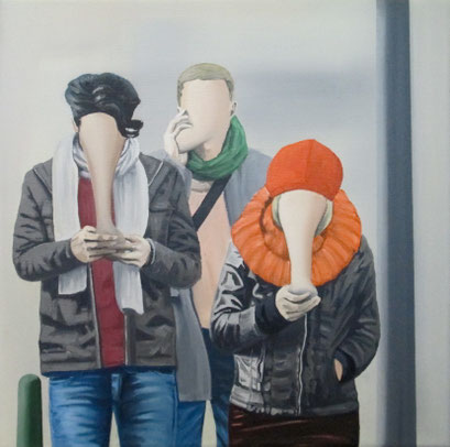 Wirkungsvoll 11, 2017, Oil on Canvas, 30 x 30 cm