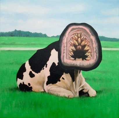 Wirkungsvoll 13, 2017, Oil on Canvas, 30 x 30 cm
