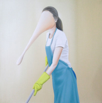Wirkungsvoll 06, 2017, Oil on Canvas, 30 x 30 cm