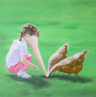 Wirkungsvoll 02, 2017, Oil on Canvas, 30 x 30 cm