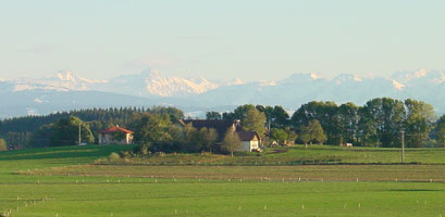 Und hinter uns-die Allgäuer Bergwelt