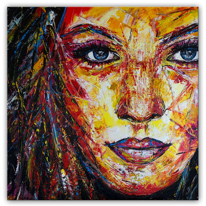 images Portrait Malen Acryl Abstrakt moderne portrait bilder malerei