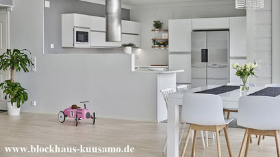Wohnküche Küche im Blockhaus 