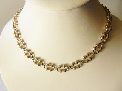 1970 collier eleganti links oro/argento  -art.256/2-