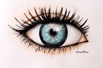 Auge Blau