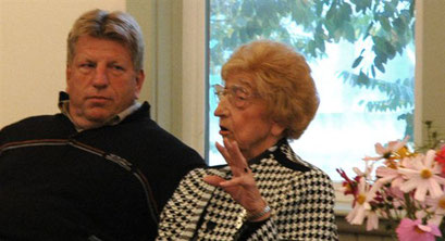 Ed Arhold and his mother, speaker Louise Arnhold- Bisterfeldt