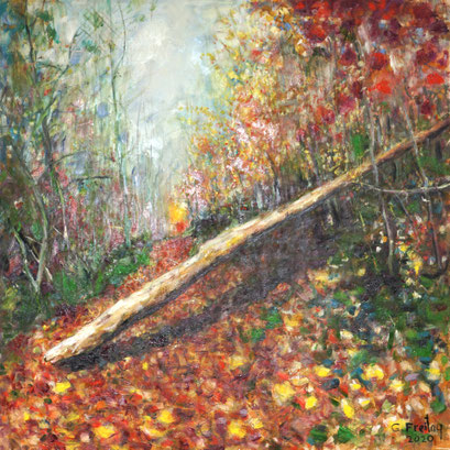 BACHLBERG | 2020, Öl auf Leinwand, 120 x 120 cm