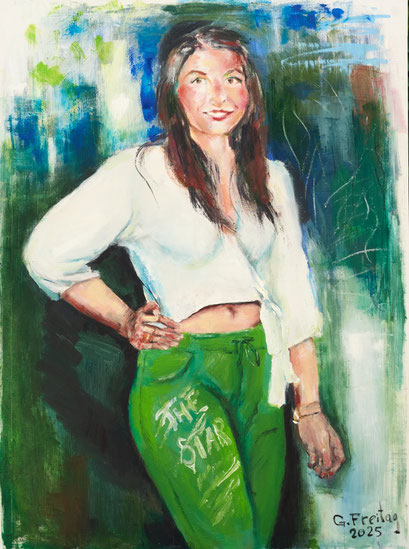 KETI BERISHA | 2025, Öl auf Leinwand, 90 x 120 cm