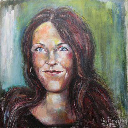 SONJA KAPPEL | 2022, Öl auf Leinwand, 80 x 80 cm. Privat Sammlung!