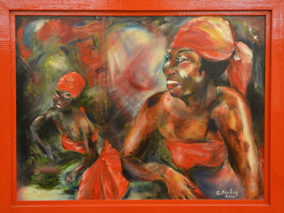 AFRICAN DANCE  |  2010, Öl auf Leinwand, 80 x 60 cm
