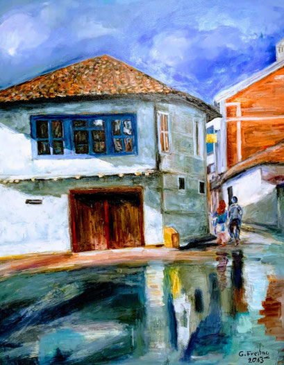 KULLA IN PRIZREN | 2013, Öl auf Leinwand, 80 x 100 cm