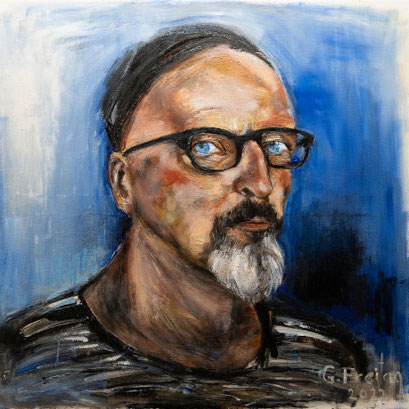 ALI ANDRESS | 2022, Öl auf Leinwand, 80 x 80 cm