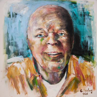 GERD SCHNEEWEIS | 2026, Öl auf Leinwand, 100 x 100 cm
