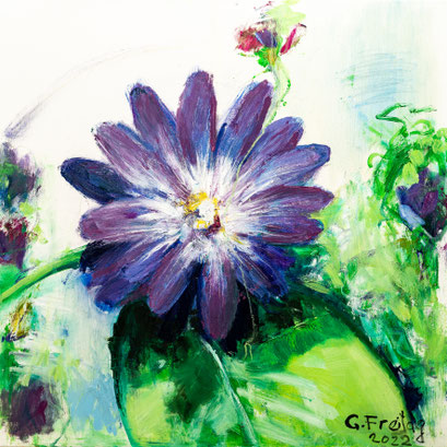 SPANISCHE MARGARITE | 2022, Öl auf Leinwand, 80 x 80 cm