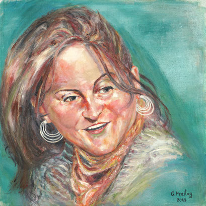 NADEGE PICQ | 2013, Öl auf Leinwand, 80 x 80 cm