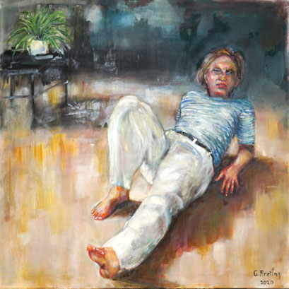 ARTIST LIFE | 2020, Öl auf Leinwand, 120 x 120 cm