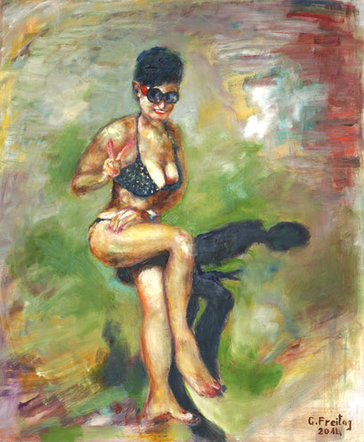 SYLVIA | 2014, Öl auf Leinwand, 100 x 120 cm
