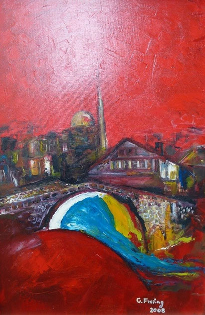PRIZREN  | 2008, Öl auf Leinwand, 40 x 60 cm. Peivatsammlung!