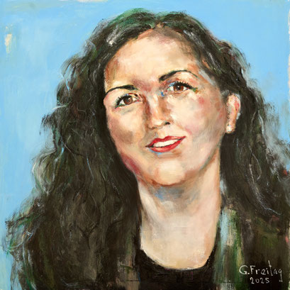 VJOSA OSMANI | 2025, Öl auf Leinwand, 120 x 120 cm