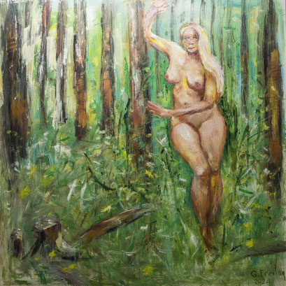 SANNY 3 | 2021, Öl auf Leinwand, 120 x 120 cm