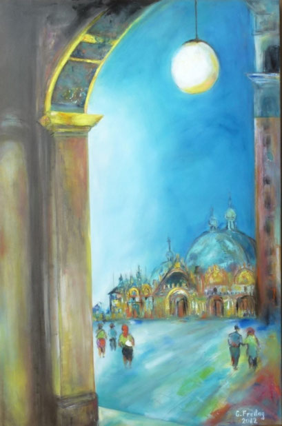 DER MARKUSDOM | 2012, Öl auf Leinwand, 80 x 120 cm, Privatsammlung