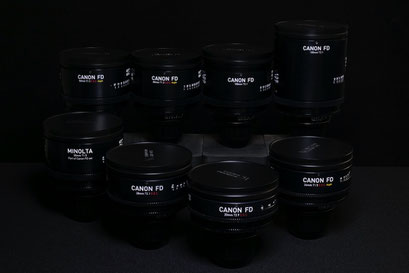 Puhlmann Cine - Canon FD Cine Lens Set rehoused by Whitepoint Optics