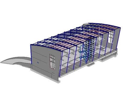FEM model entry building - Waste to Energy Plant
