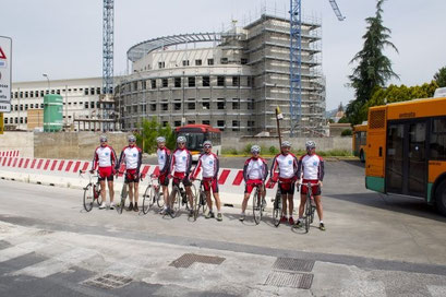 Tedofori presso cantiere  nuovo Polo della Sicurezza