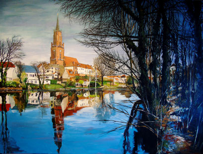 Altstadtinsel Rathenow, 120x90 cm, 2016 (verk.)