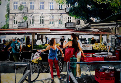 Türkischer Markt, Maybachufer, Berlin - Kreuzberg, 100x70cm, 2014