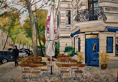 Sredzkistraße/Husemannstraße (Berlin - Prenzlauer Berg), 100x70 cm, 2017
