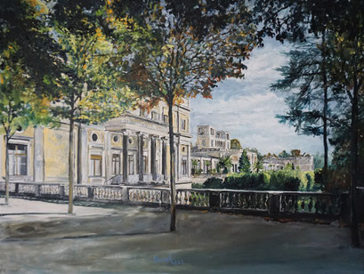 Das Orangerieschloss im Herbst, Potsdam, 80x60 cm, 2022