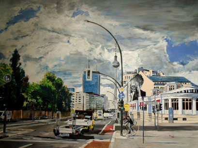 In der Prenzlauer Allee, 120x90 cm, 2015