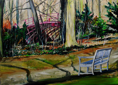 Im Schlosspark von Charlottenburg, 70x50 cm, 2017