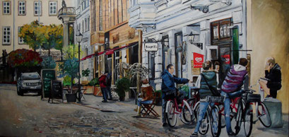 Im Nikolaiviertel, Berlin, 100x50cm, 2015