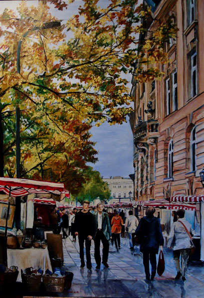 Kunstmarkt am Zeughaus, Berlin, 70x100cm, 2014 (verk.)