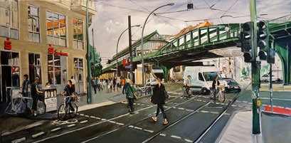 Kastanienallee/Schönhauser Allee, 100x50 cm, 2018