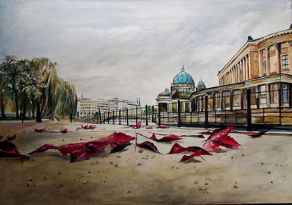 An der Museumsinsel (James Simon Park), 100x70cm, 2014 (verk.)