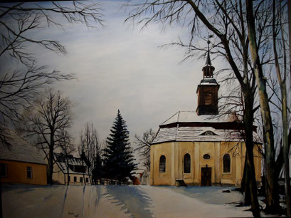 Schlosskapelle in Großwudicke, 120x90cm, 2015