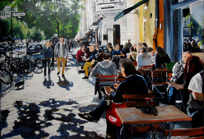 Bergmannstraße Berlin-Kreuzberg, 100x70cm, 2013 (verk.)