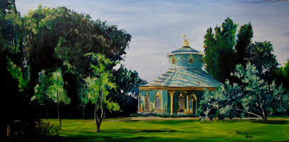 Das Chinesische Haus, Potsdam Sanssouci, 100x50 cm, 2016 (verk.)