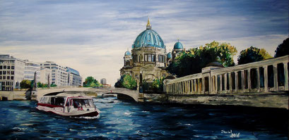 Berlin liegt an der Spree, 100x50 cm, 2016