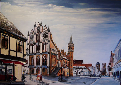 Das Rathaus von Tangermünde, 100x70cm, 2015