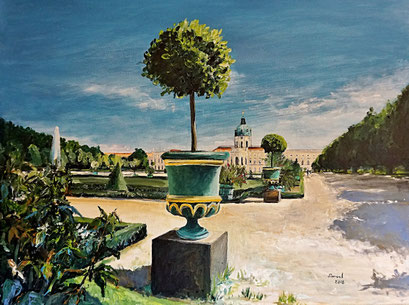 Park und Schloss Charlottenburg, 80x60 cm, 2018
