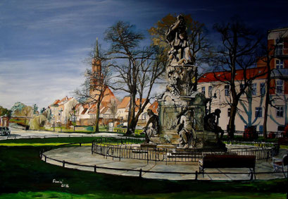 Kurfürstendenkmal, Rathenow, 100x70 cm, 2016 (verk.)