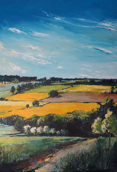 Kulturlandschaft, 70x100 cm, 2024