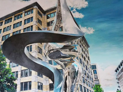 Im Beisheim Center, Potsdamer Platz, Berlin, 120x90 cm. 2021